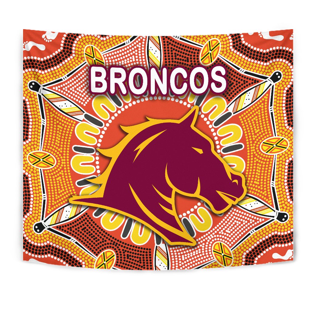 Brisbane Tapestry Broncos Indigenous Warm Vibes - Vibe Hoodie Shop