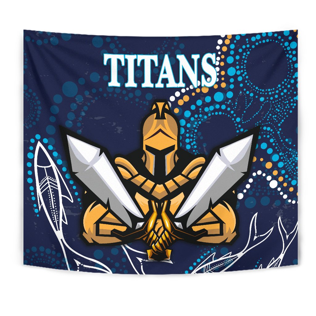 Gold Coast Tapestry Titans Gladiator Indigenous - Vibe Hoodie Shop