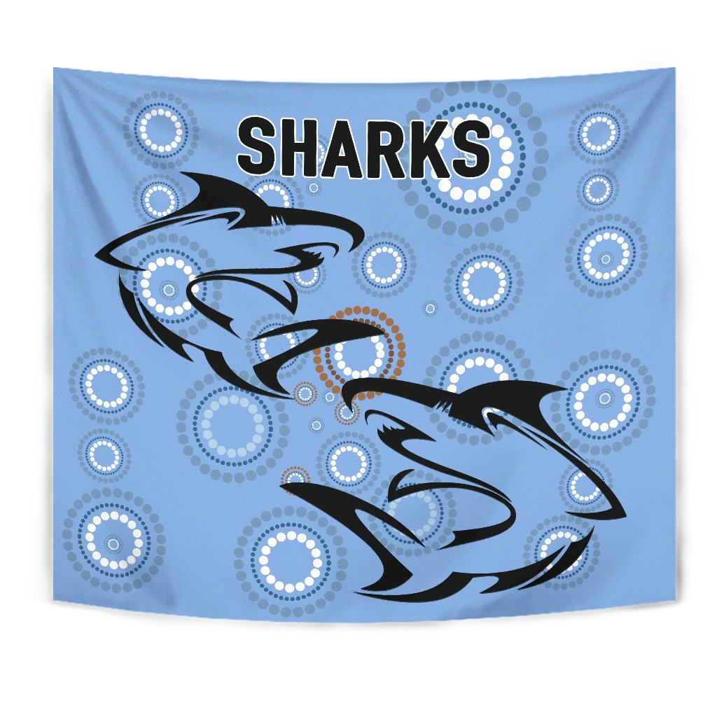 Cronulla Tapestry Sharks Unique Indigenous - Vibe Hoodie Shop