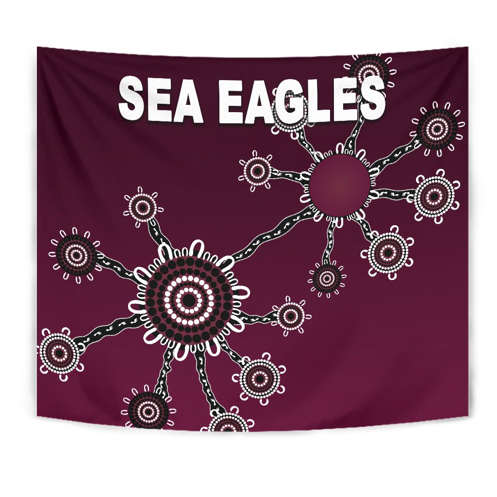 Warringah Tapestry Sea Eagles Simple Indigenous - Vibe Hoodie Shop