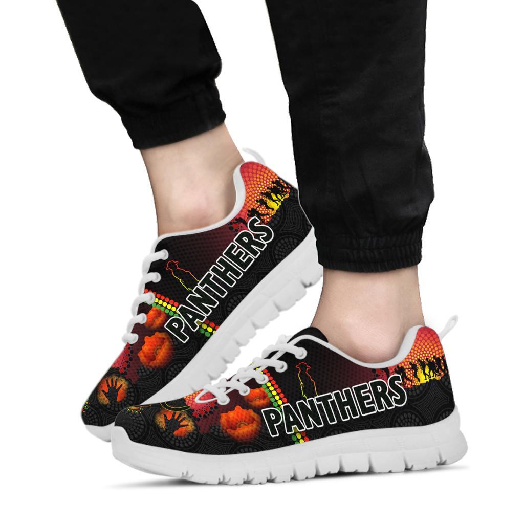 Penrith Sneakers Indigenous Panthers ANZAC Day Lest We Forget - Vibe Hoodie Shop