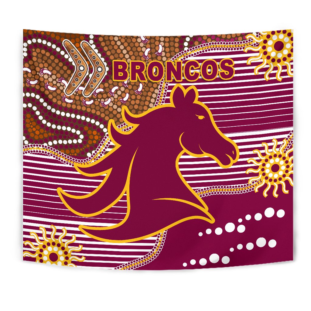 Broncos Super Tapestry Indigenous Brisbane - Vibe Hoodie Shop