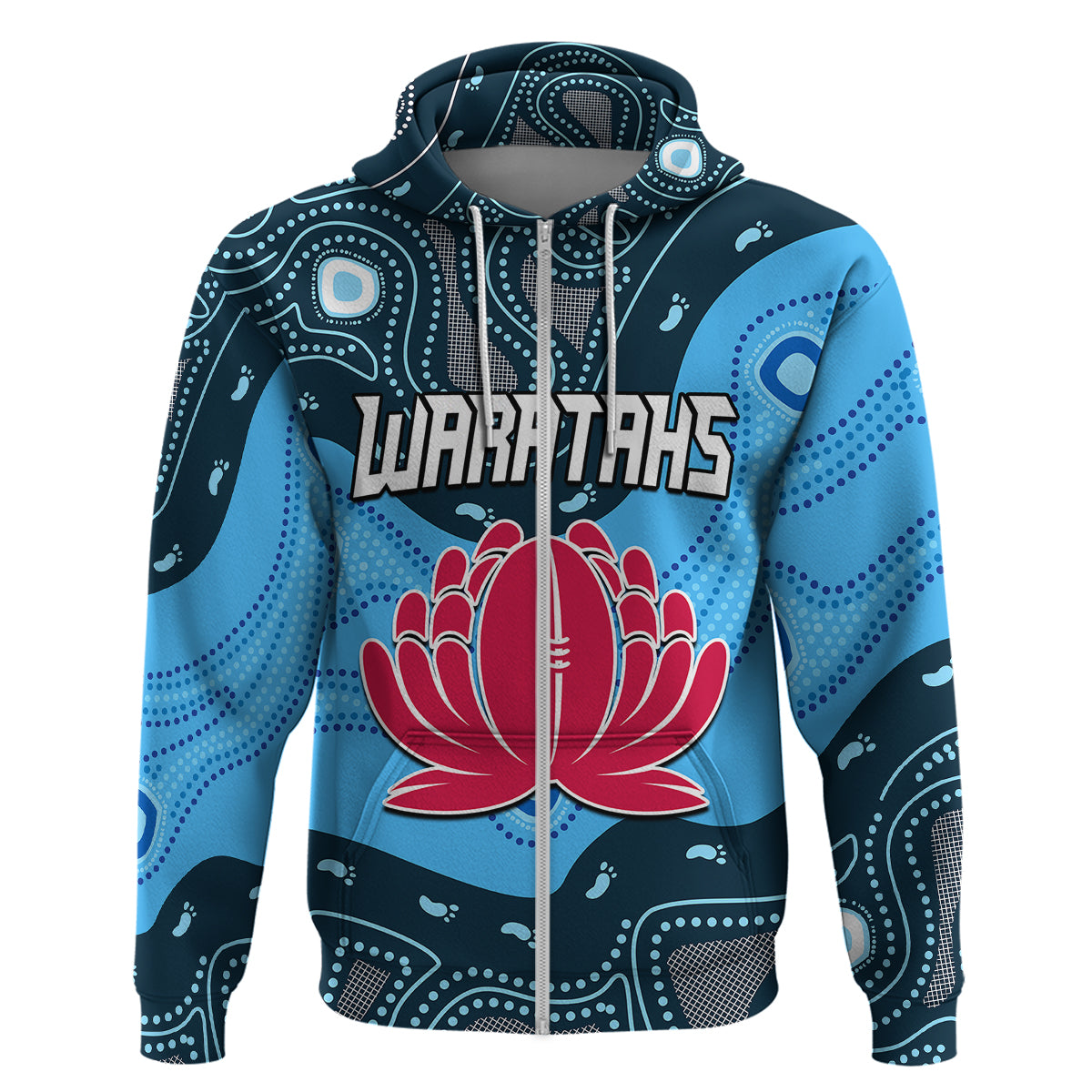Waratahs Rugby Hoodie NSW Indigenous LT9 - Vibe Hoodie Shop