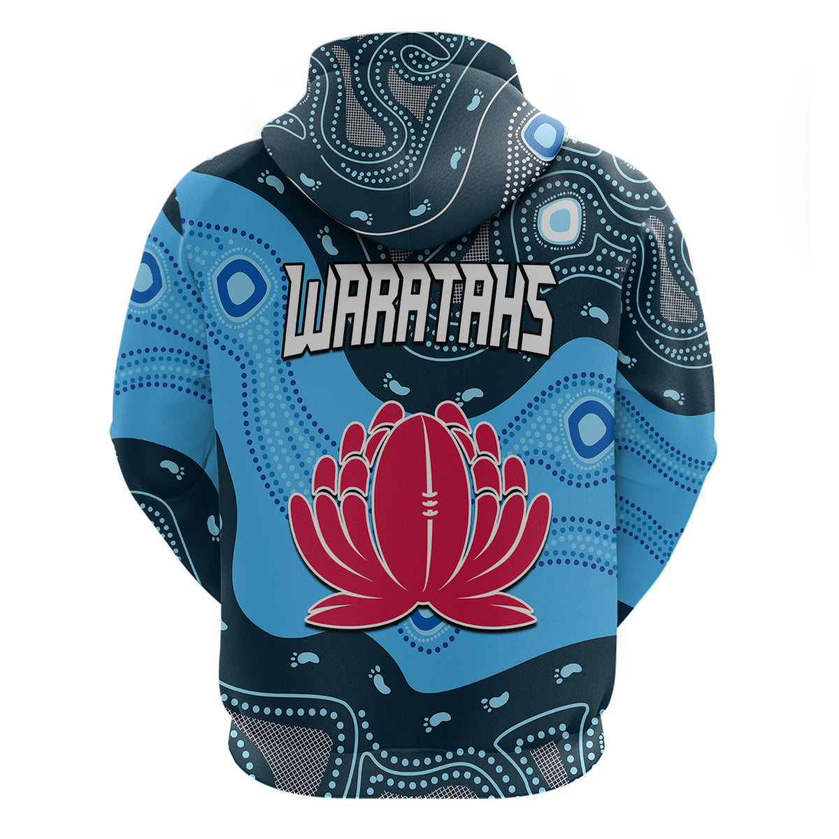 Waratahs Rugby Hoodie NSW Indigenous LT9 - Vibe Hoodie Shop