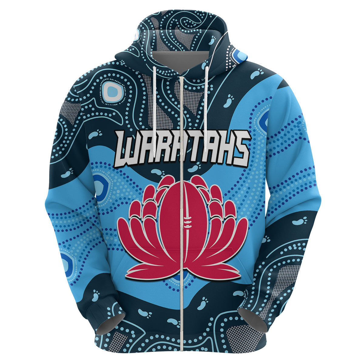 Waratahs Rugby Hoodie NSW Indigenous LT9 - Vibe Hoodie Shop