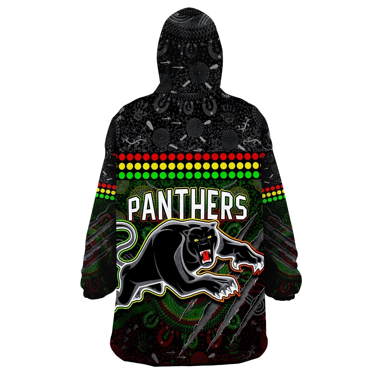 Panthers Wearable Blanket Hoodie Premiers 2022 Aboriginal - Vibe Hoodie Shop