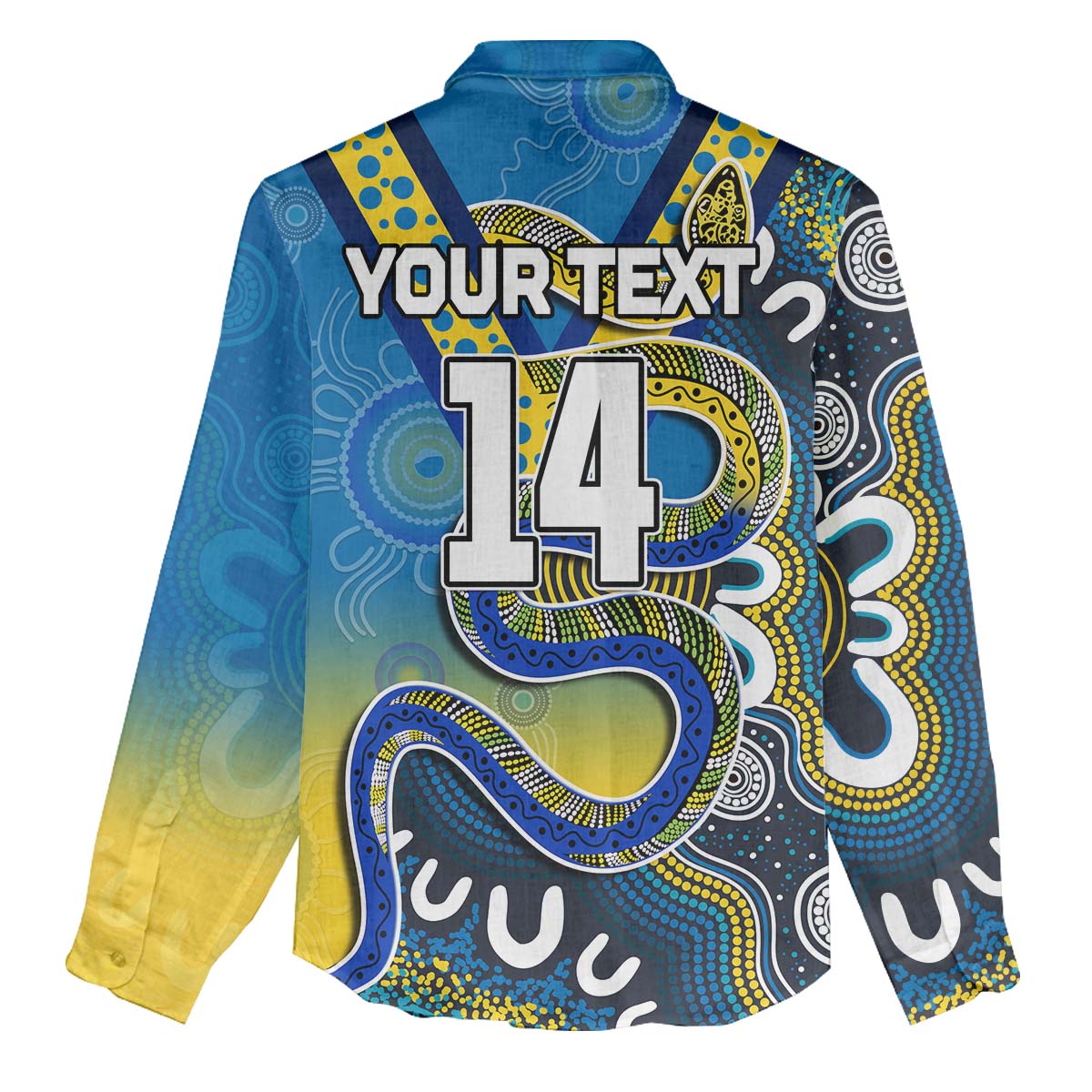 (Custom Personalised) Eels Rugby Women Casual Shirt Aboriginal Art Sporty Style - Vibe Hoodie Shop