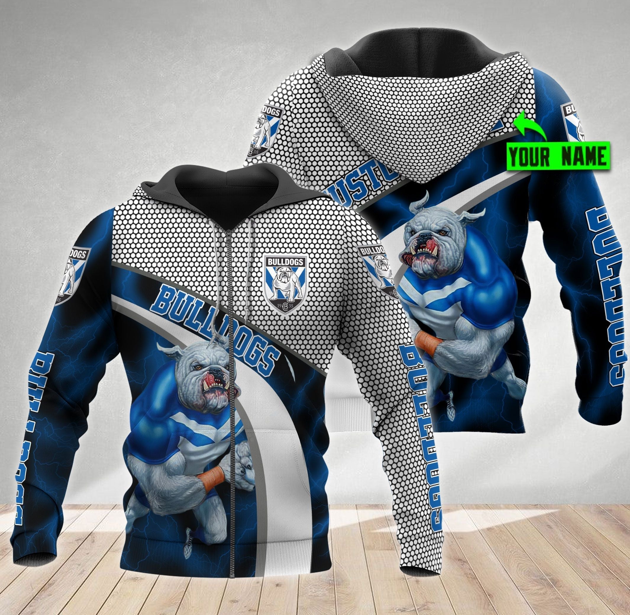 Canterbury Bankstown Bulldogs Macost Personalized LT10 - Vibe Hoodie Shop