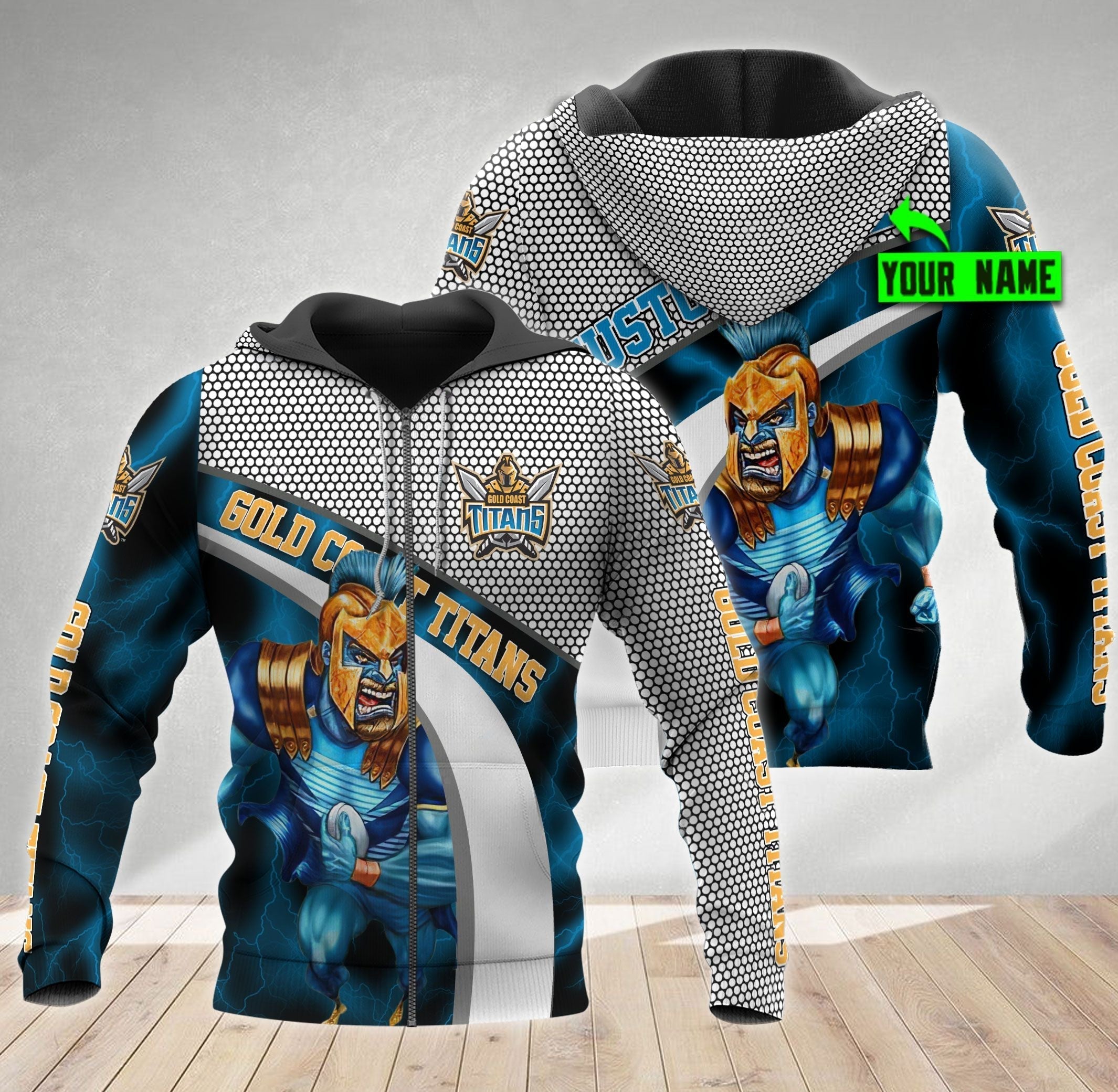 Gold Coast Titans Macost Personalized LT10 - Vibe Hoodie Shop