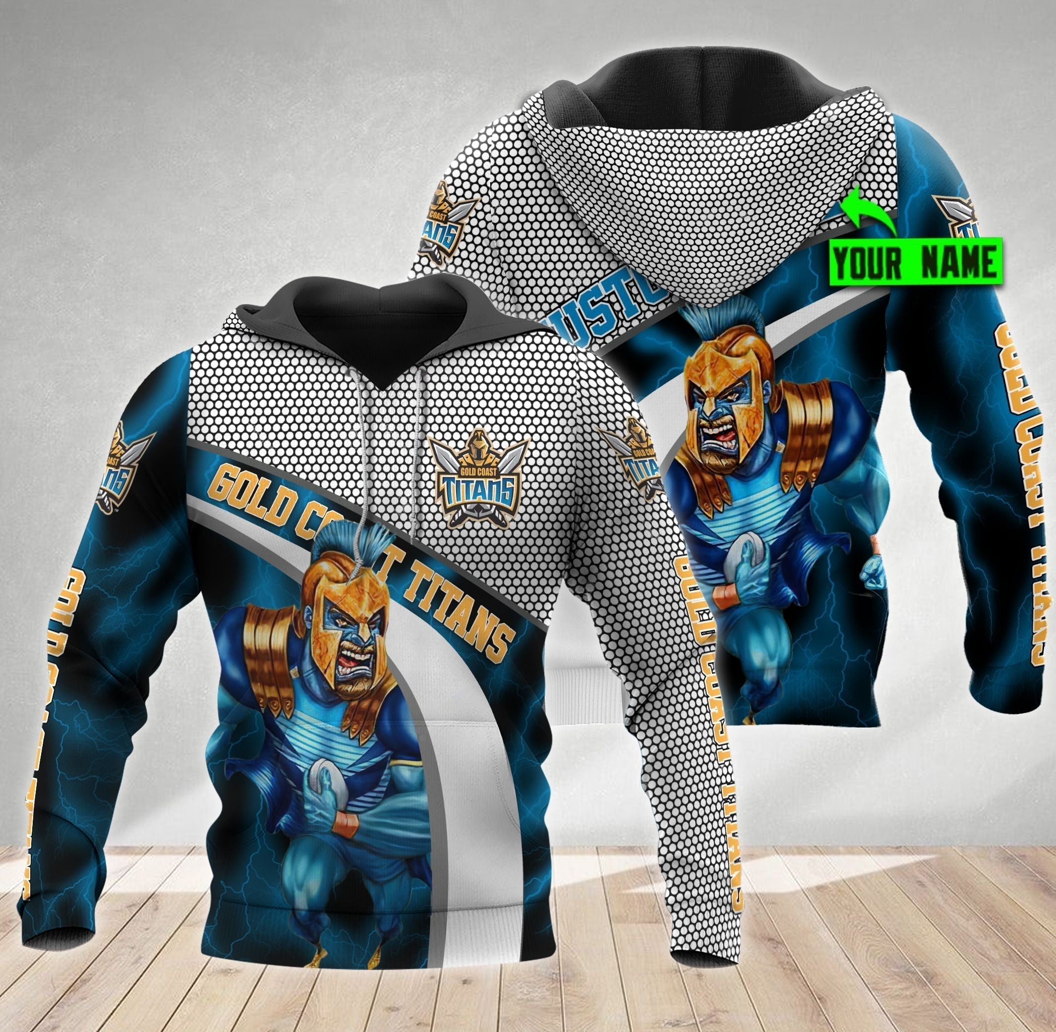 Gold Coast Titans Macost Personalized LT10 - Vibe Hoodie Shop