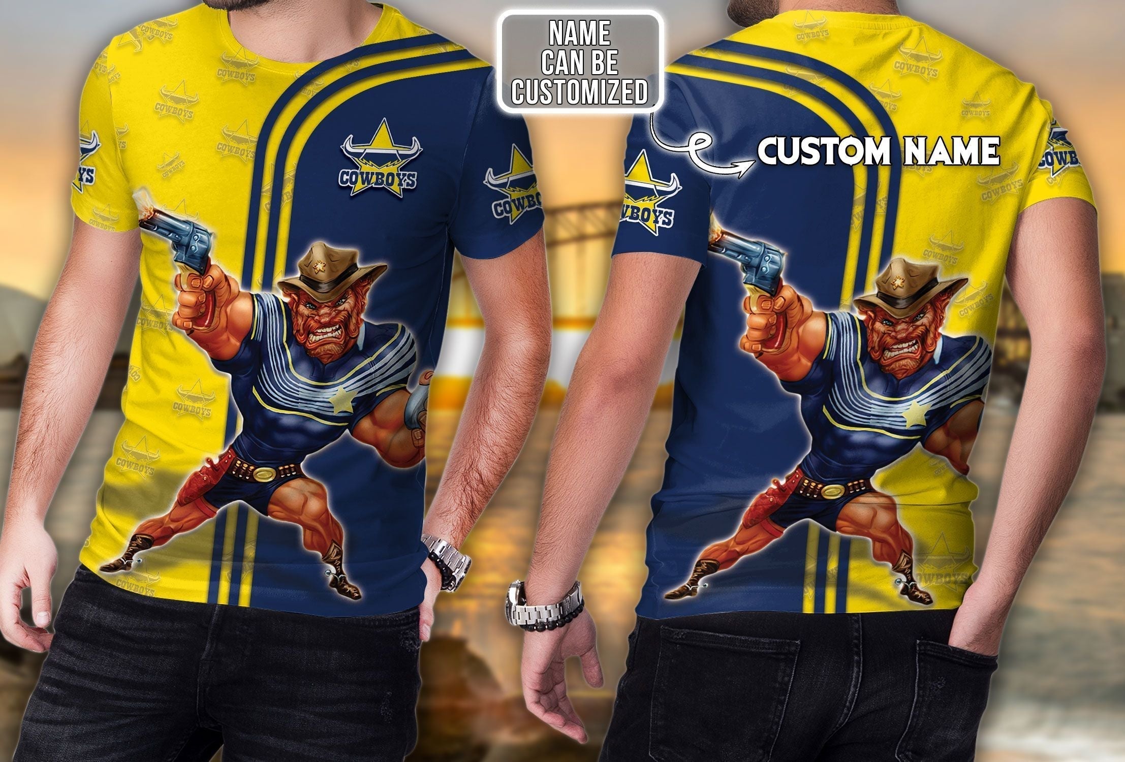 North Queensland Cowboys NRL Personalized Custom 3d Hoodie LT10 - Vibe Hoodie Shop