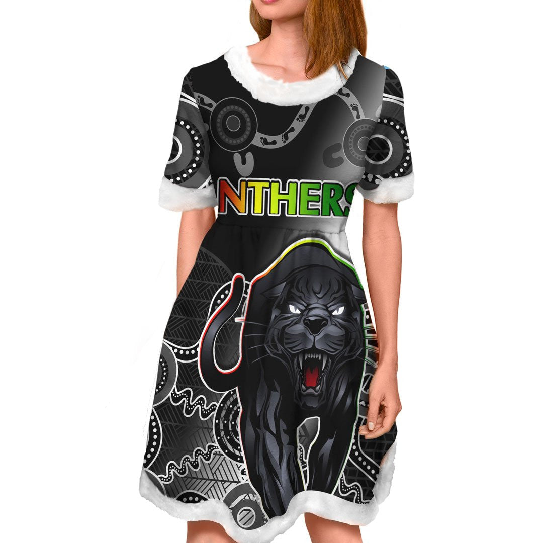 vibe-hoodie-dress-penrith-panthers-indigenous-black-rugby-team-christmas-dress