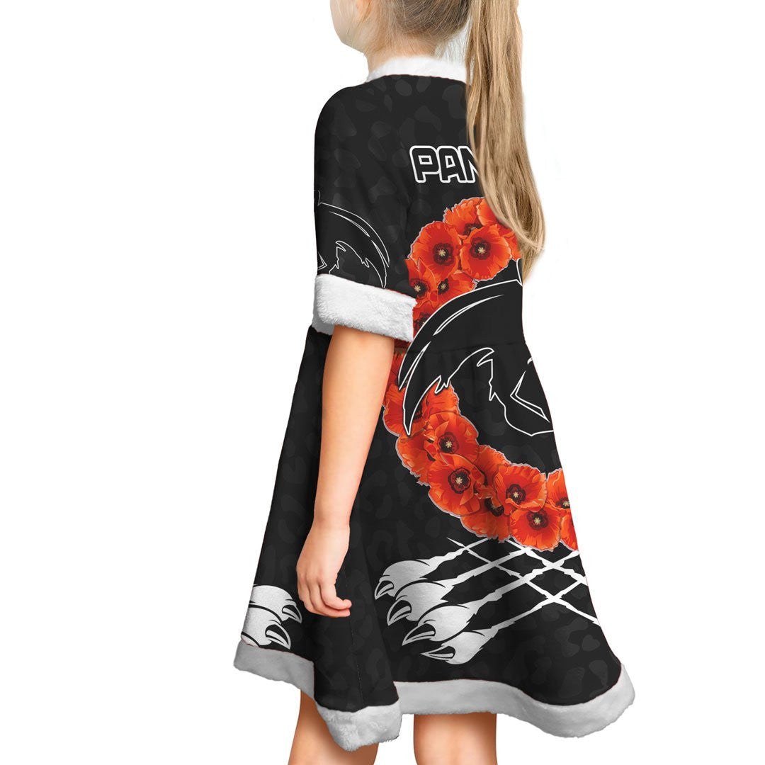 vibe-hoodie-dress-custom-penrith-panthers-and-poppy-rugby-team-christmas-dress