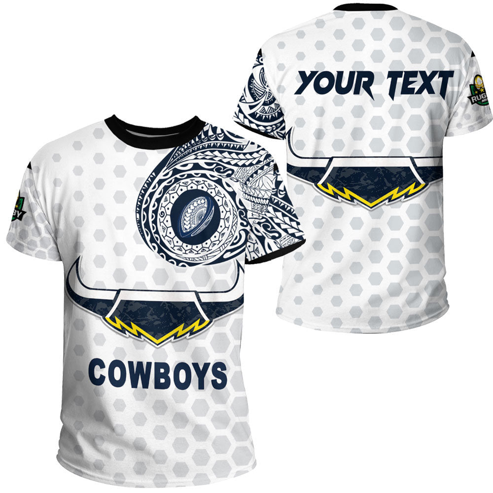 Vibe Hoodie Clothing - (Custom) North Queensland Cowboys Polynesian Tattoo Style T Shirt - Vibe Hoodie Shop