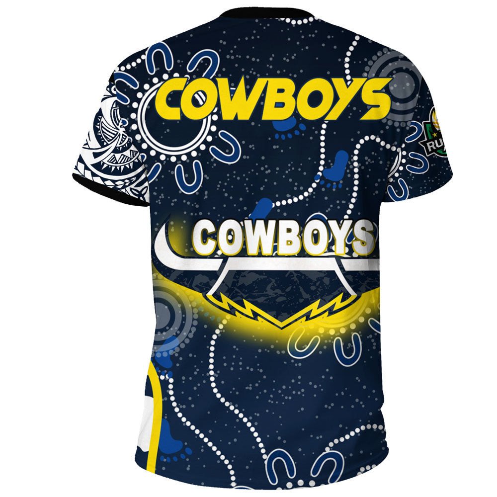 Vibe Hoodie Clothing - North Queensland Cowboys Indigenous Polynesian Tattoo Style T Shirt - Vibe Hoodie Shop