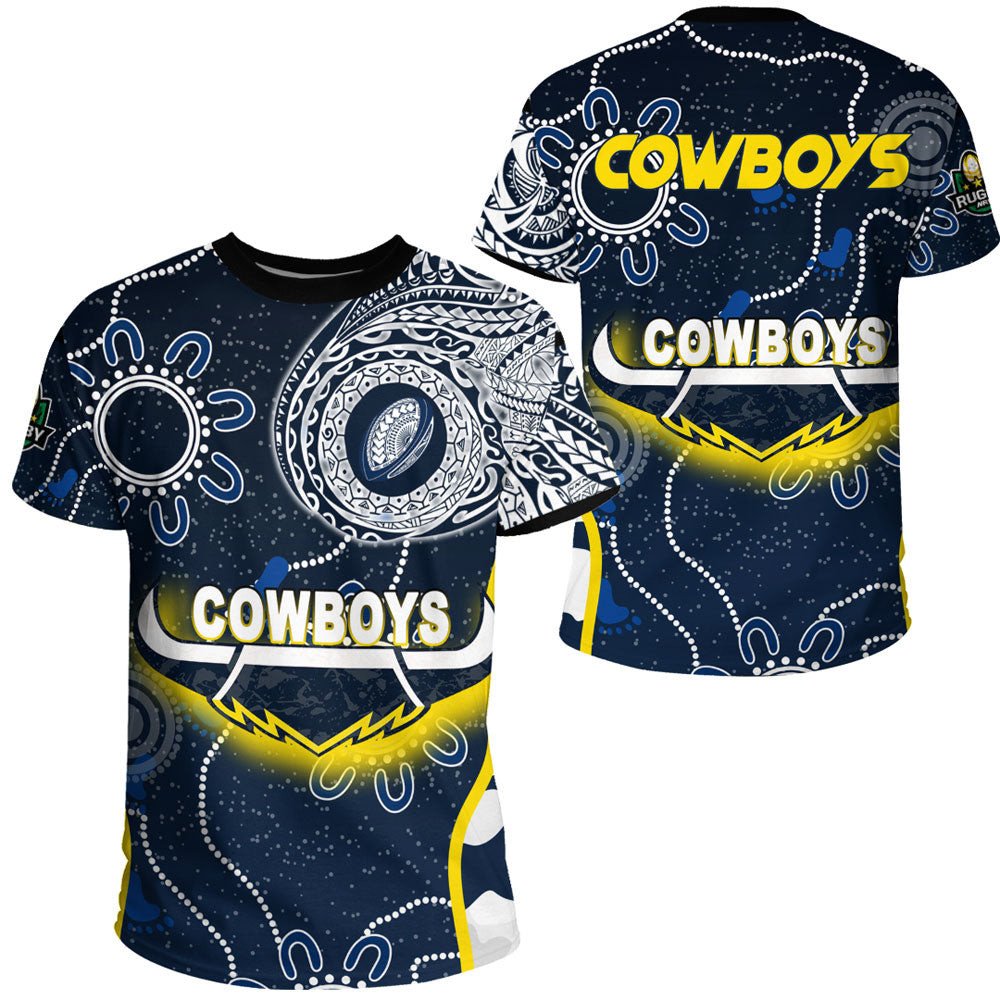 Vibe Hoodie Clothing - North Queensland Cowboys Indigenous Polynesian Tattoo Style T Shirt - Vibe Hoodie Shop