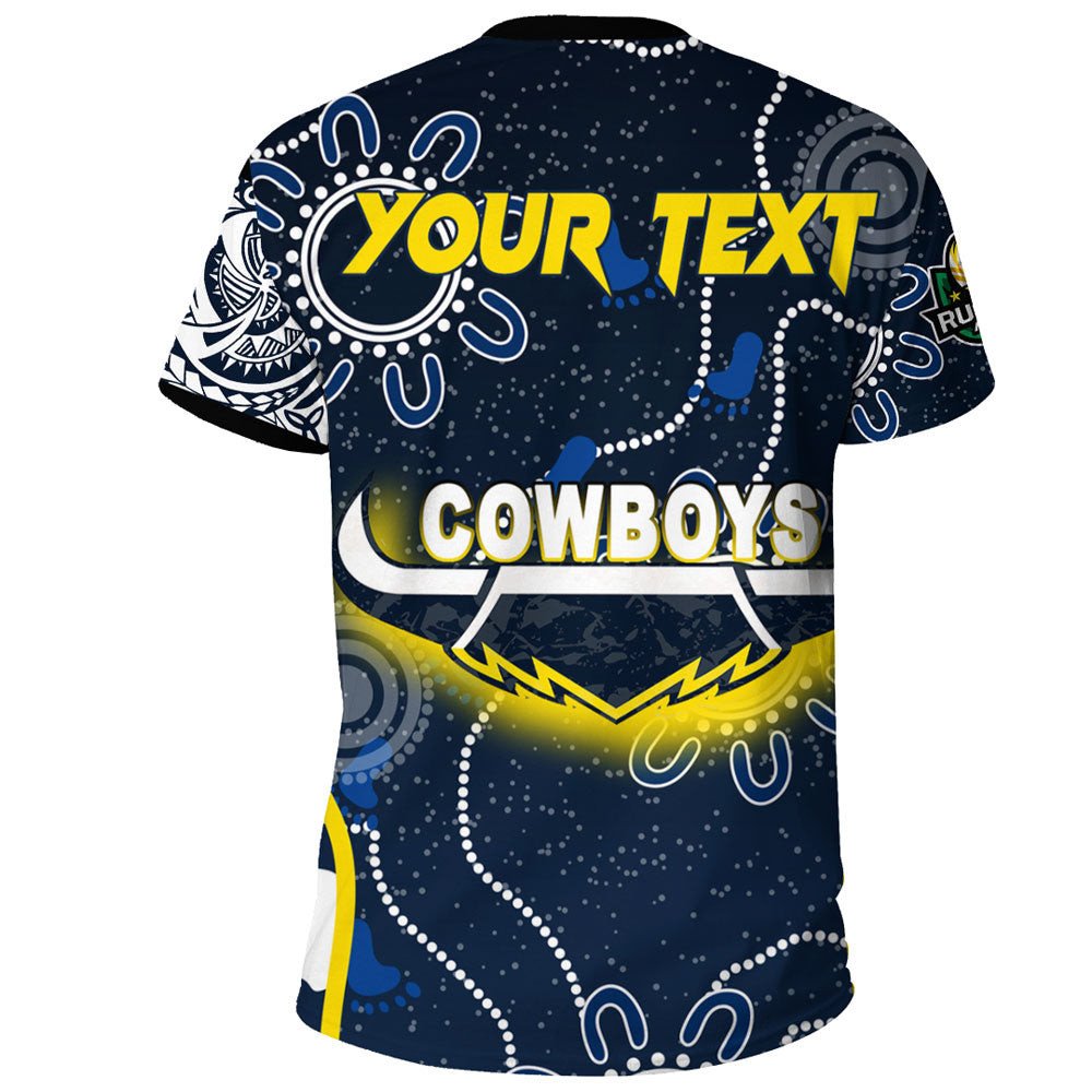 Vibe Hoodie Clothing - (Custom) North Queensland Cowboys Indigenous Polynesian Tattoo Style T Shirt - Vibe Hoodie Shop