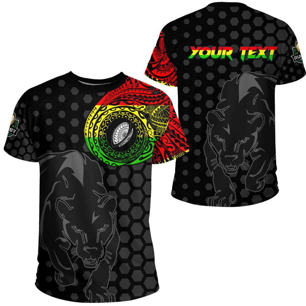 Vibe Hoodie Clothing - (Custom) Penrith Panthers Polynesian Tattoo Style T Shirt - Vibe Hoodie Shop