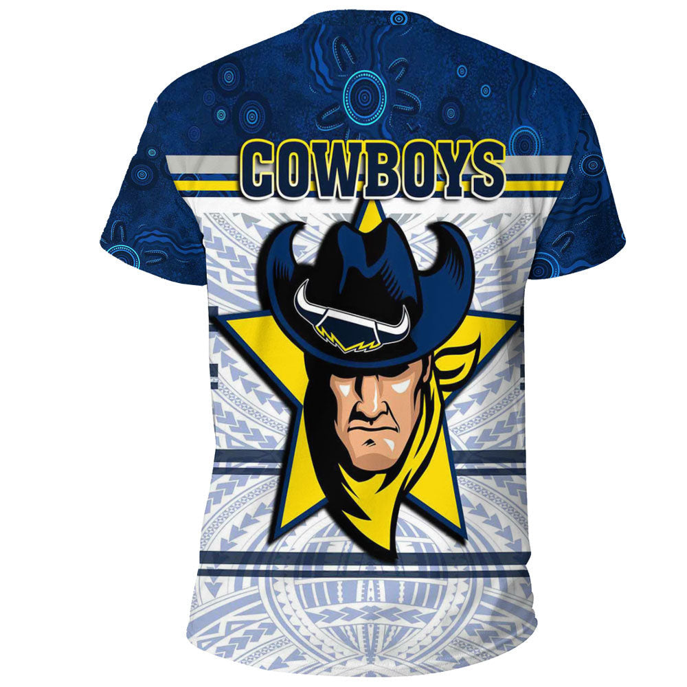 Vibe Hoodie Clothing - North Queensland Cowboys Aboriginal Tattoo Style T Shirt - Vibe Hoodie Shop