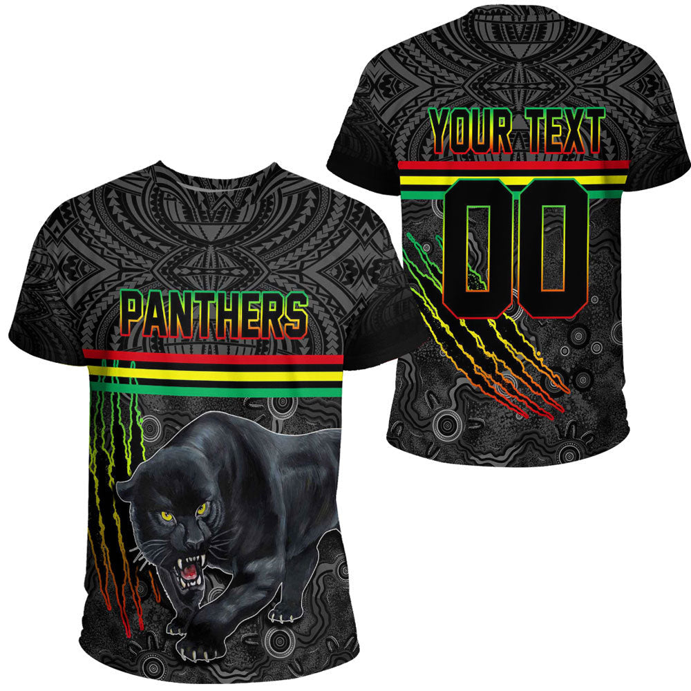 (Custom) Vibe Hoodie Clothing - Penrith Panthers Aboriginal Tattoo T Shirt - Vibe Hoodie Shop