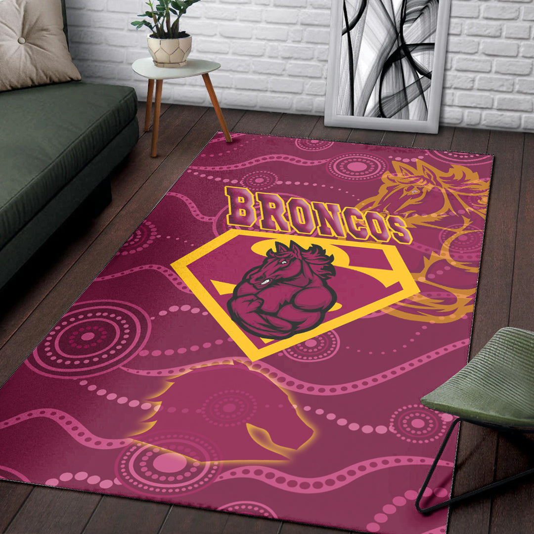 Vibe Hoodie Area Rug - Brisbane Broncos Superman Area Rug - Vibe Hoodie Shop