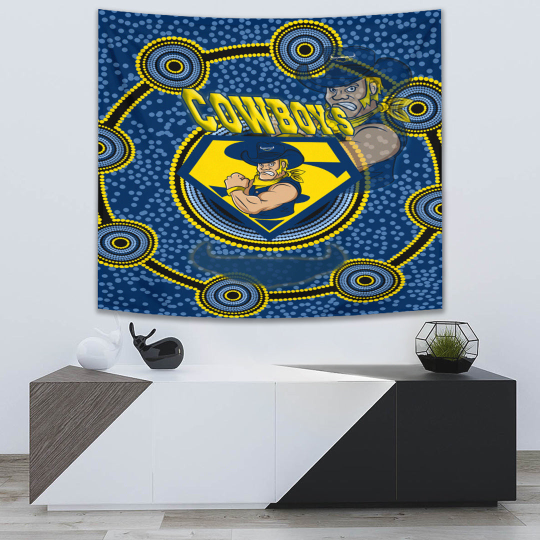 Vibe Hoodie Tapestry - North Queensland Cowboys Superman Tapestry - Vibe Hoodie Shop