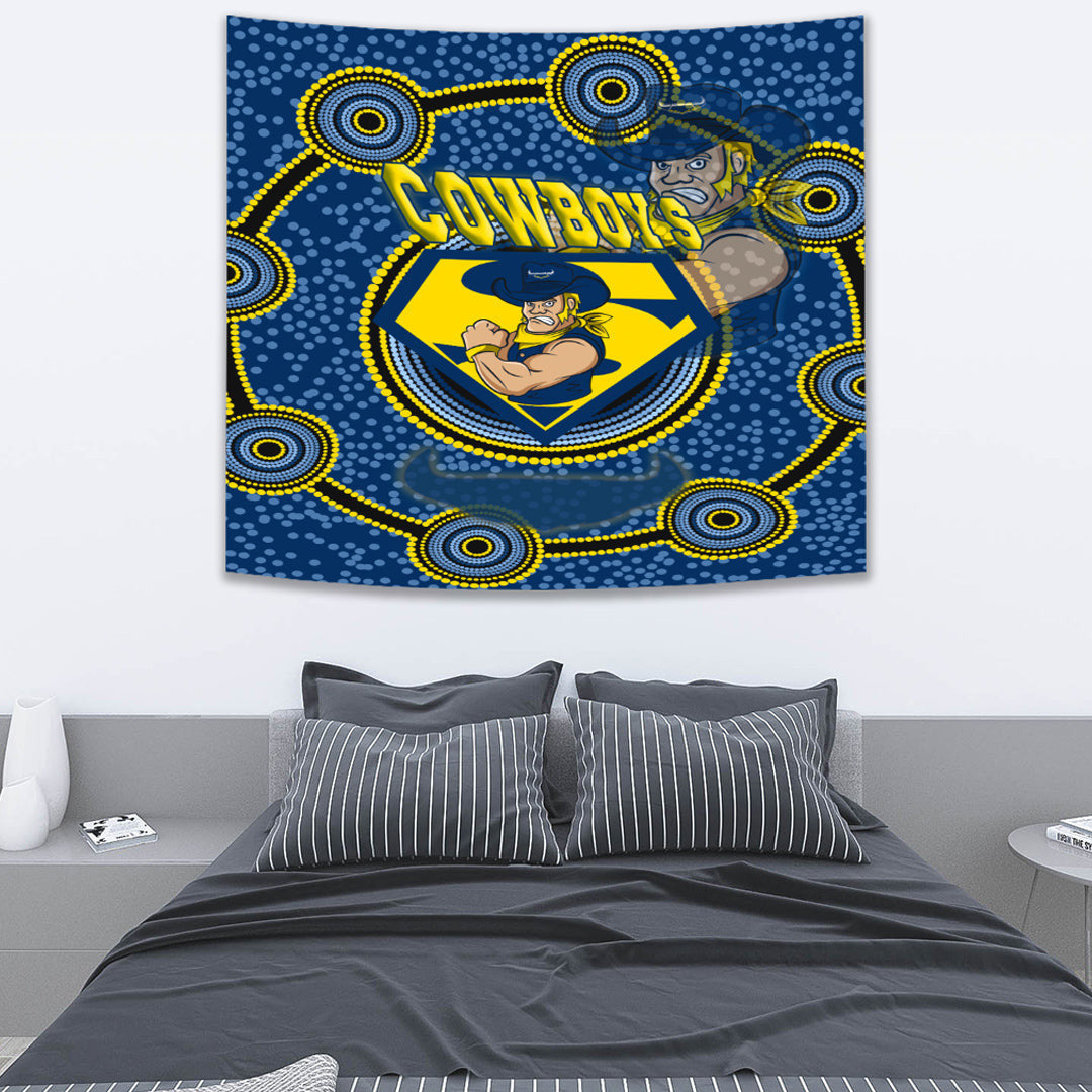 Vibe Hoodie Tapestry - North Queensland Cowboys Superman Tapestry - Vibe Hoodie Shop