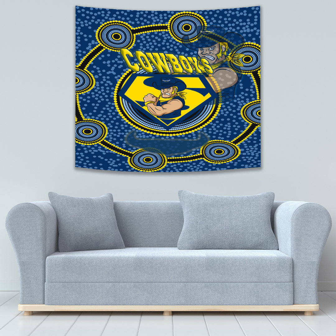 Vibe Hoodie Tapestry - North Queensland Cowboys Superman Tapestry - Vibe Hoodie Shop