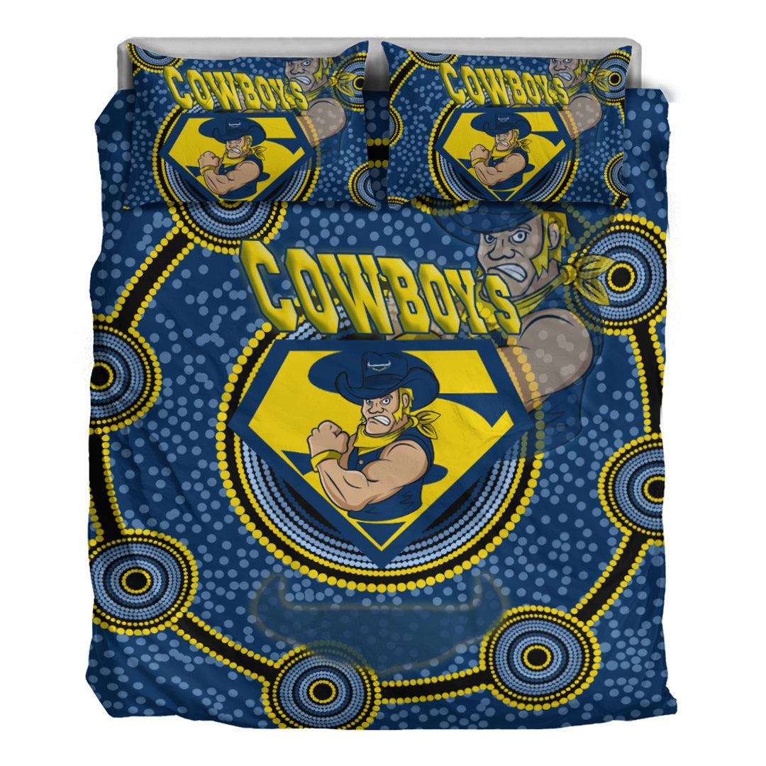 Vibe Hoodie Bedding Set - North Queensland Cowboys Superman Bedding Set - Vibe Hoodie Shop