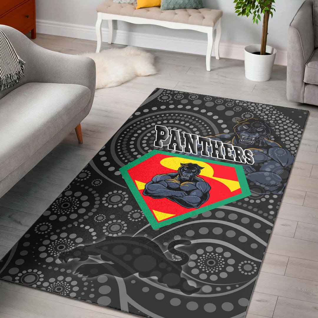 Vibe Hoodie Area Rug - Penrith Panthers Superman Area Rug - Vibe Hoodie Shop