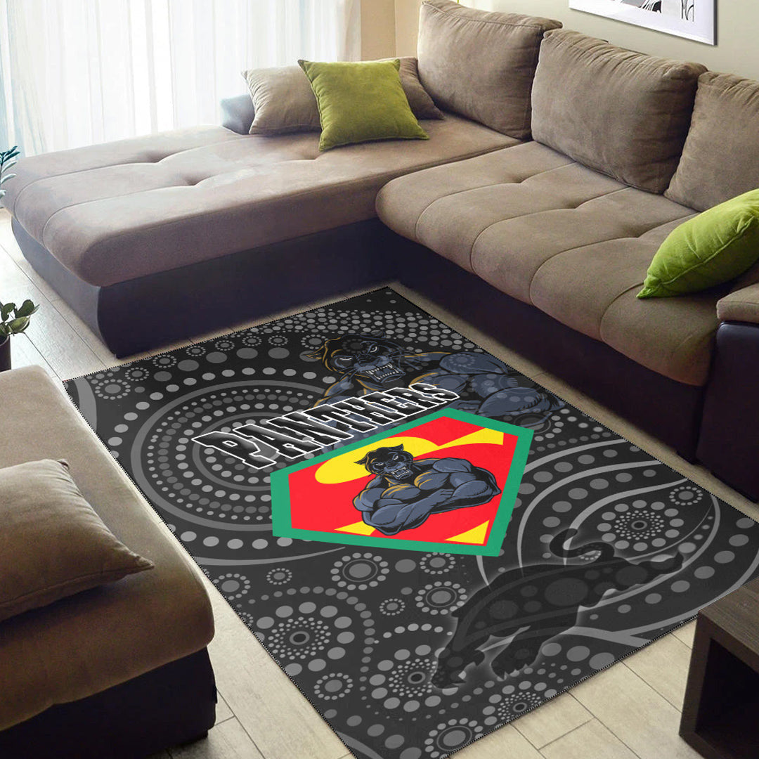 Vibe Hoodie Area Rug - Penrith Panthers Superman Area Rug - Vibe Hoodie Shop