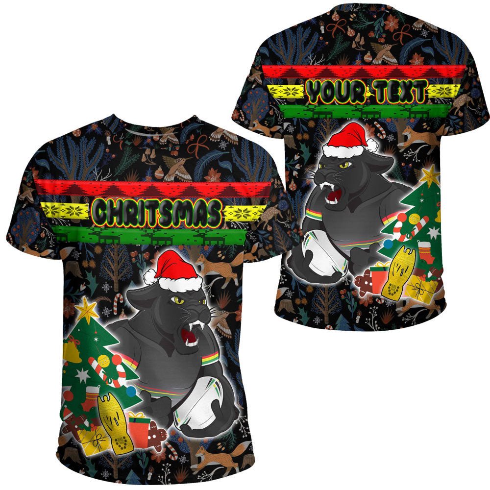 Vibe Hoodie Clothing - (Custom) Penrith Panthers Chritsmas 2022 T Shirt - Vibe Hoodie Shop