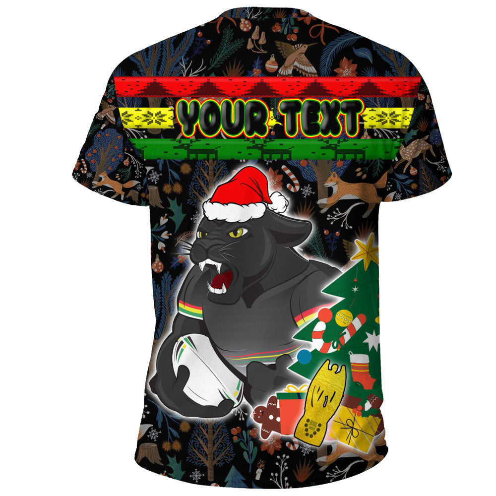 Vibe Hoodie Clothing - (Custom) Penrith Panthers Chritsmas 2022 T Shirt - Vibe Hoodie Shop