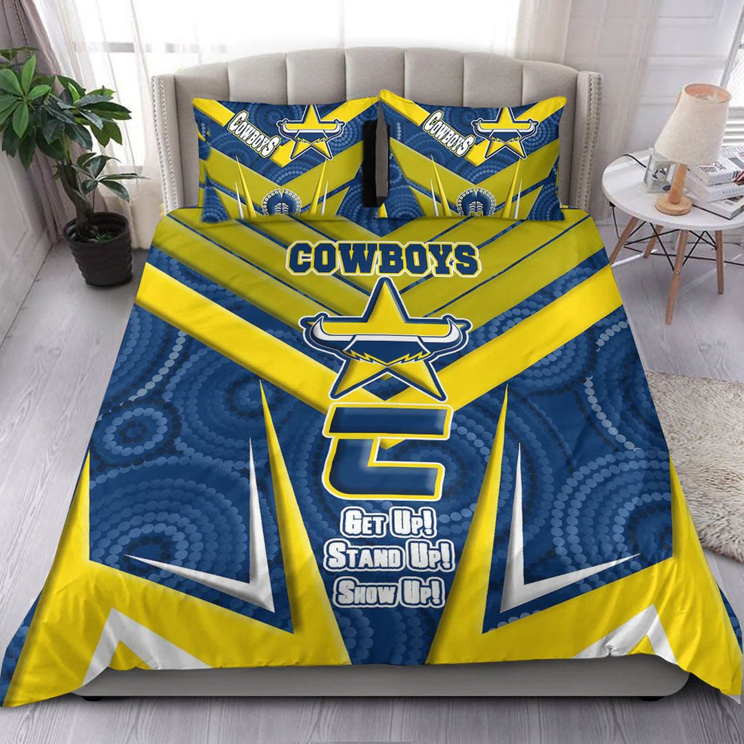 Vibe Hoodie Bedding Set - North Queensland Cowboys Naidoc 2022 Sporty Style Bedding Set - Vibe Hoodie Shop