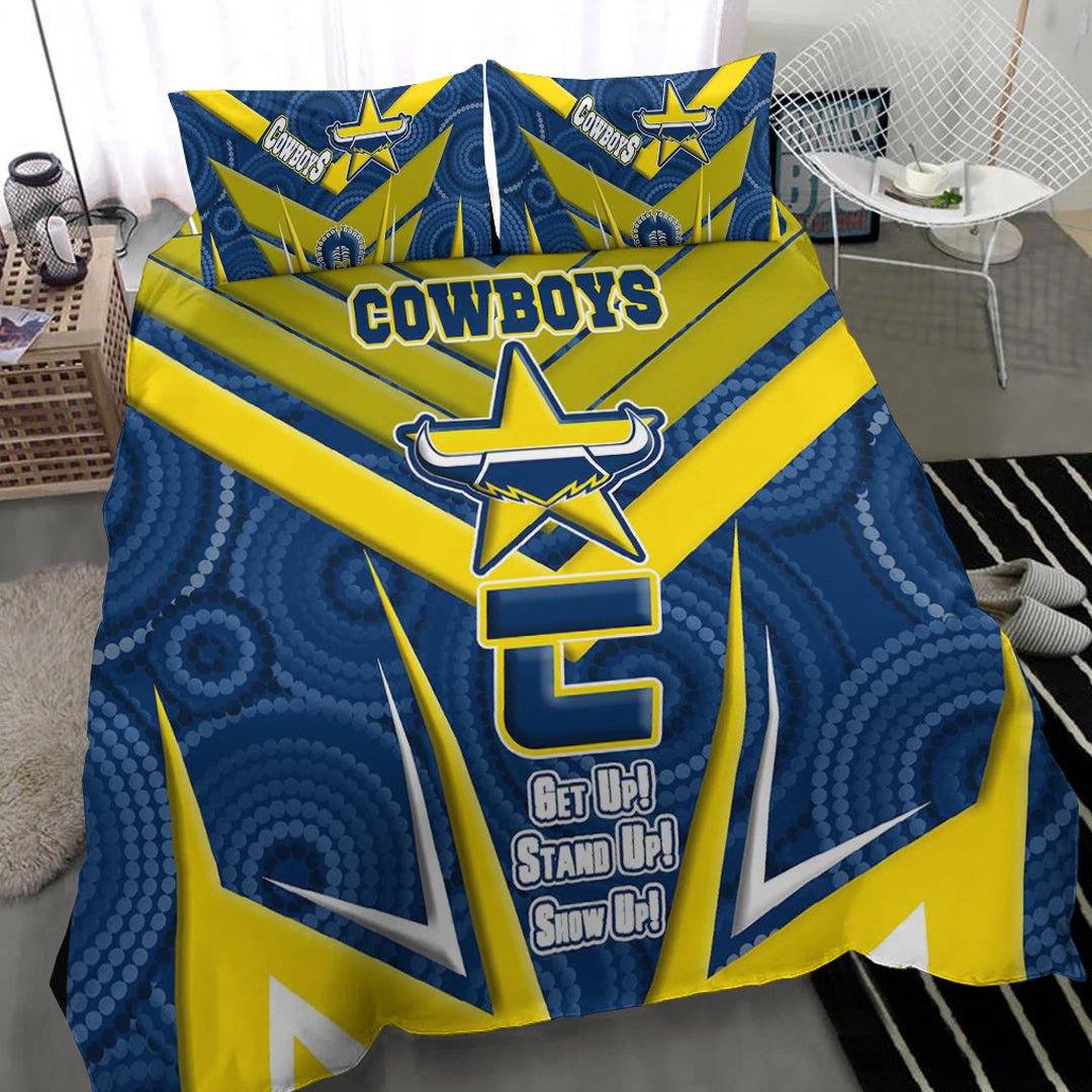 Vibe Hoodie Bedding Set - North Queensland Cowboys Naidoc 2022 Sporty Style Bedding Set - Vibe Hoodie Shop