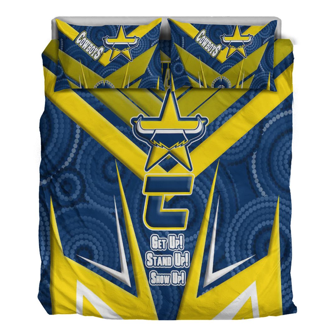Vibe Hoodie Bedding Set - North Queensland Cowboys Naidoc 2022 Sporty Style Bedding Set - Vibe Hoodie Shop