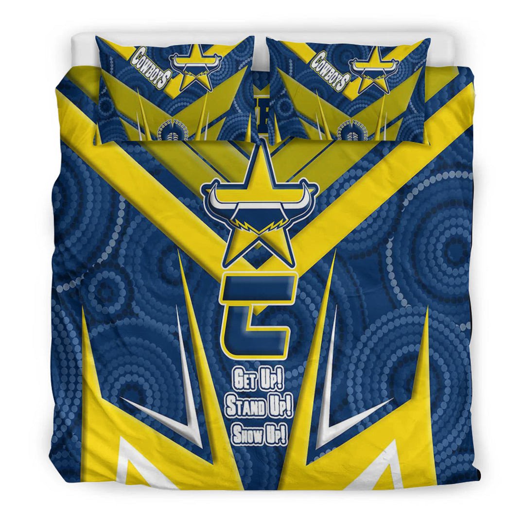 Vibe Hoodie Bedding Set - North Queensland Cowboys Naidoc 2022 Sporty Style Bedding Set - Vibe Hoodie Shop