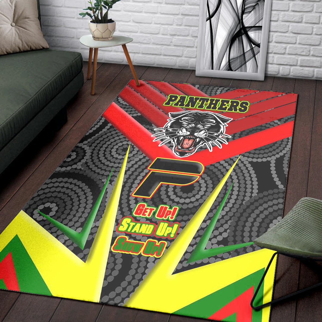 Vibe Hoodie Area Rug - Penrith Pantherss Naidoc 2022 Sporty Style Area Rug - Vibe Hoodie Shop