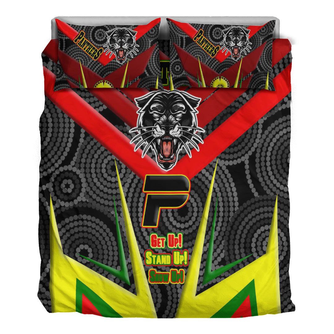 Vibe Hoodie Bedding Set - Penrith Pantherss Naidoc 2022 Sporty Style Bedding Set - Vibe Hoodie Shop