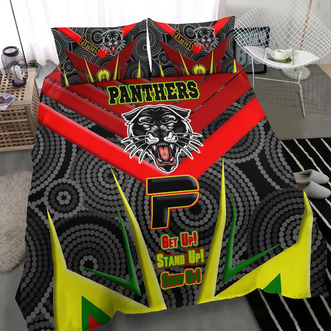 Vibe Hoodie Bedding Set - Penrith Pantherss Naidoc 2022 Sporty Style Bedding Set - Vibe Hoodie Shop