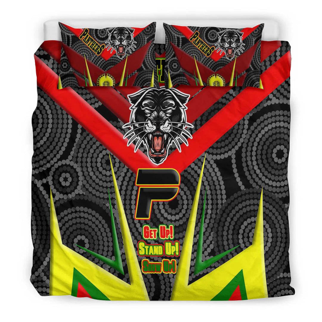 Vibe Hoodie Bedding Set - Penrith Pantherss Naidoc 2022 Sporty Style Bedding Set - Vibe Hoodie Shop