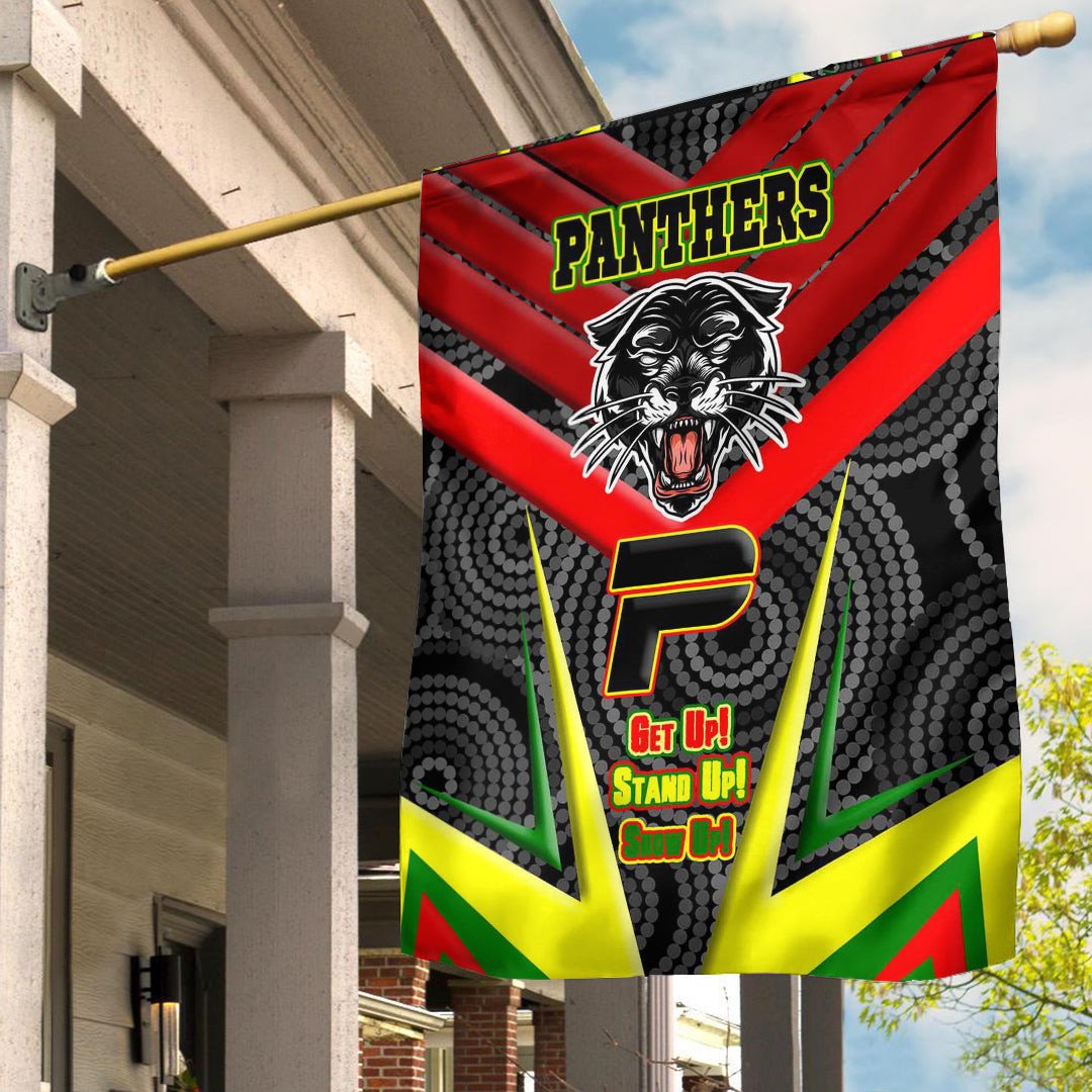 Vibe Hoodie Flag - Penrith Pantherss Naidoc 2022 Sporty Style Flag - Vibe Hoodie Shop