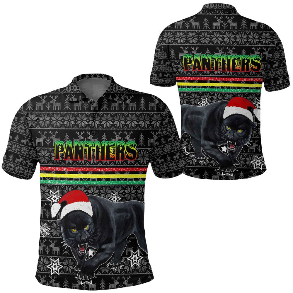 Vibe Hoodie Clothing - Penrith Panthers Christmas Polo Shirts - Vibe Hoodie Shop