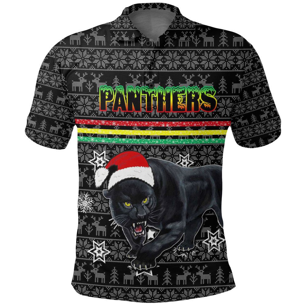 Vibe Hoodie Clothing - Penrith Panthers Christmas Polo Shirts - Vibe Hoodie Shop