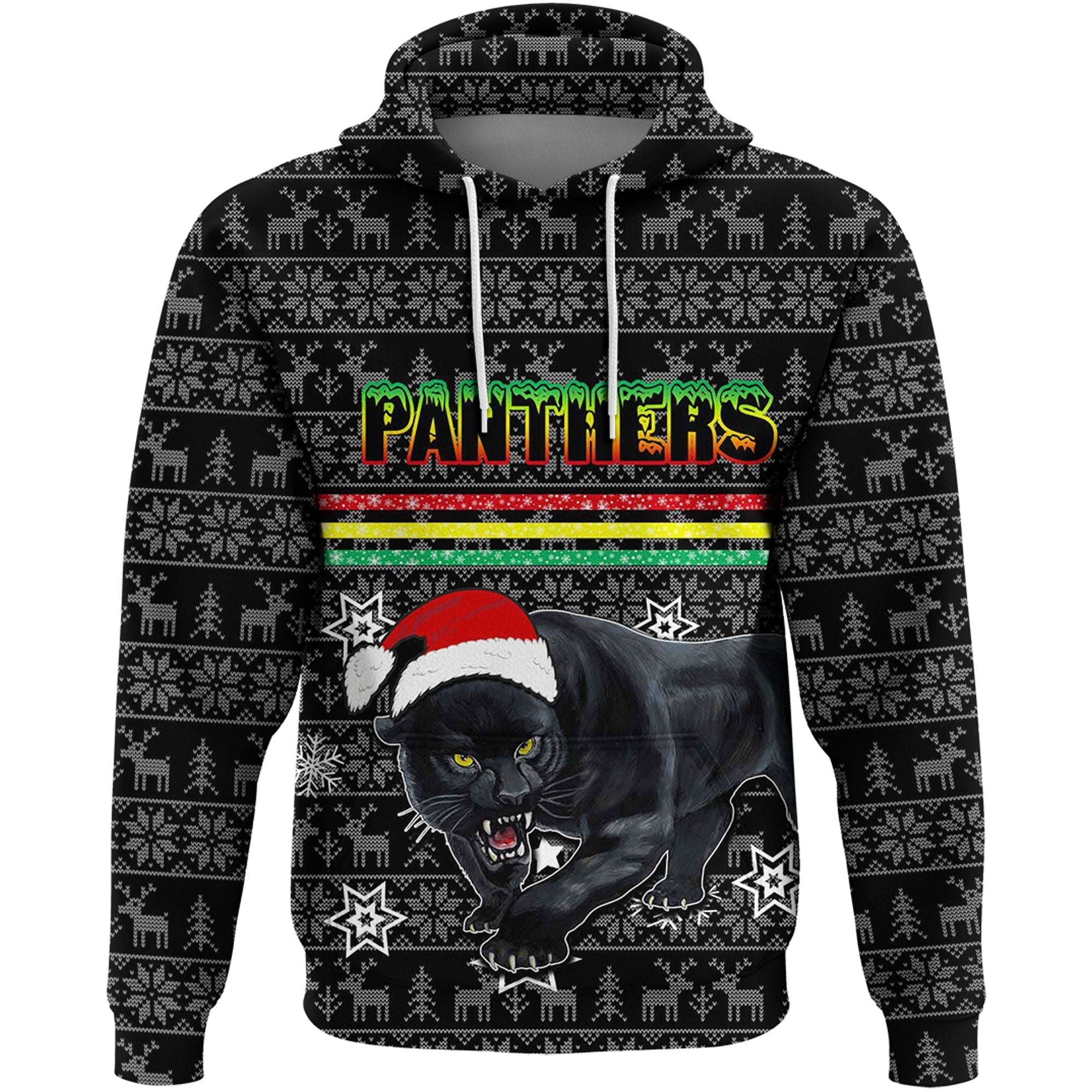 Vibe Hoodie Clothing - Penrith Panthers Christmas Hoodie - Vibe Hoodie Shop