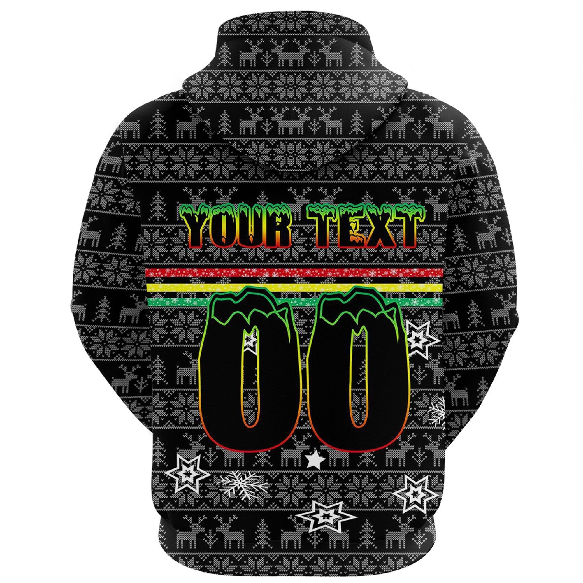 (Custom) Vibe Hoodie Clothing - Penrith Panthers Aboriginal Tattoo Zip Hoodie - Vibe Hoodie Shop