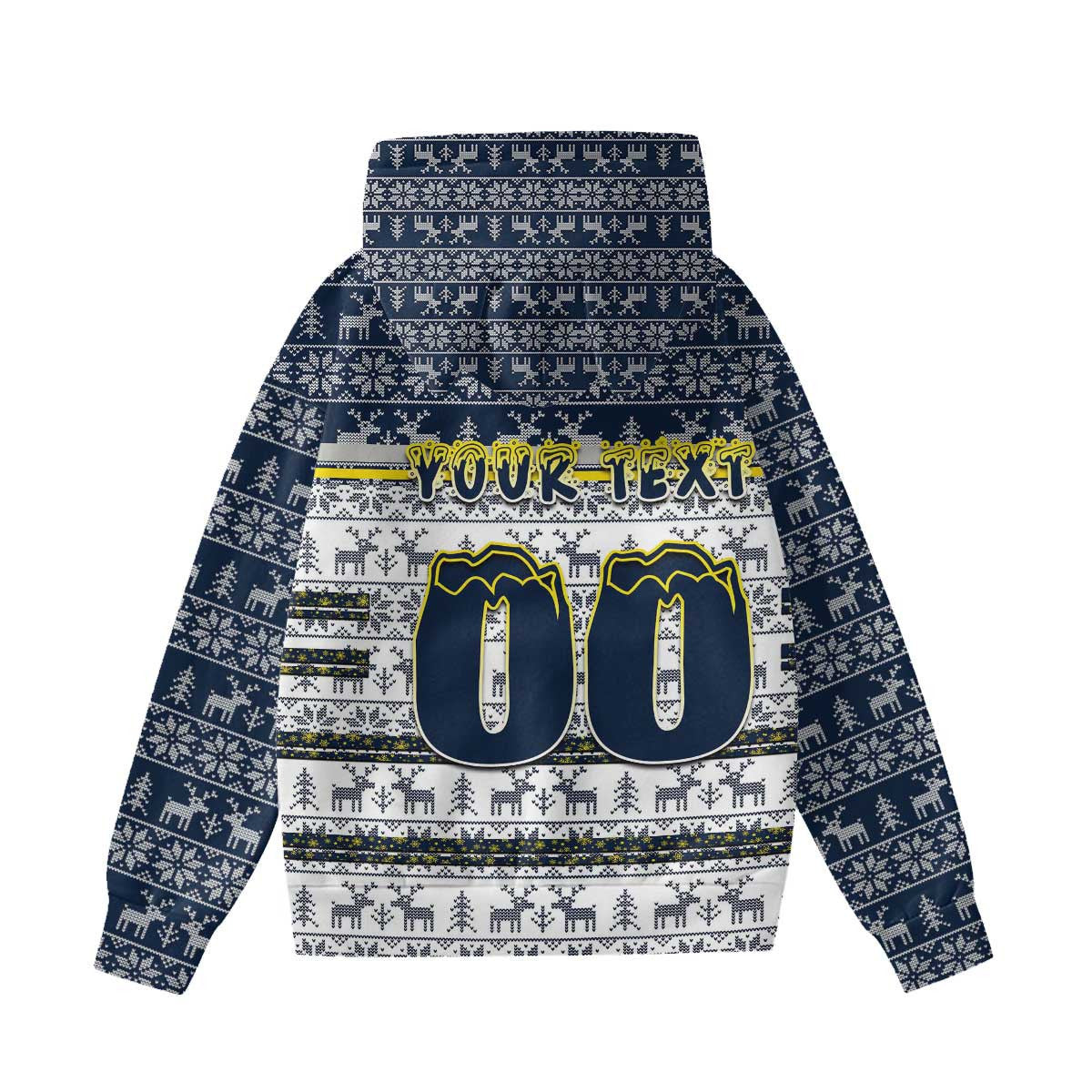 Vibe Hoodie Clothing - Custom North Queensland Cowboys Christmas Hoodie With Decorative Ears - Vibe Hoodie Shop