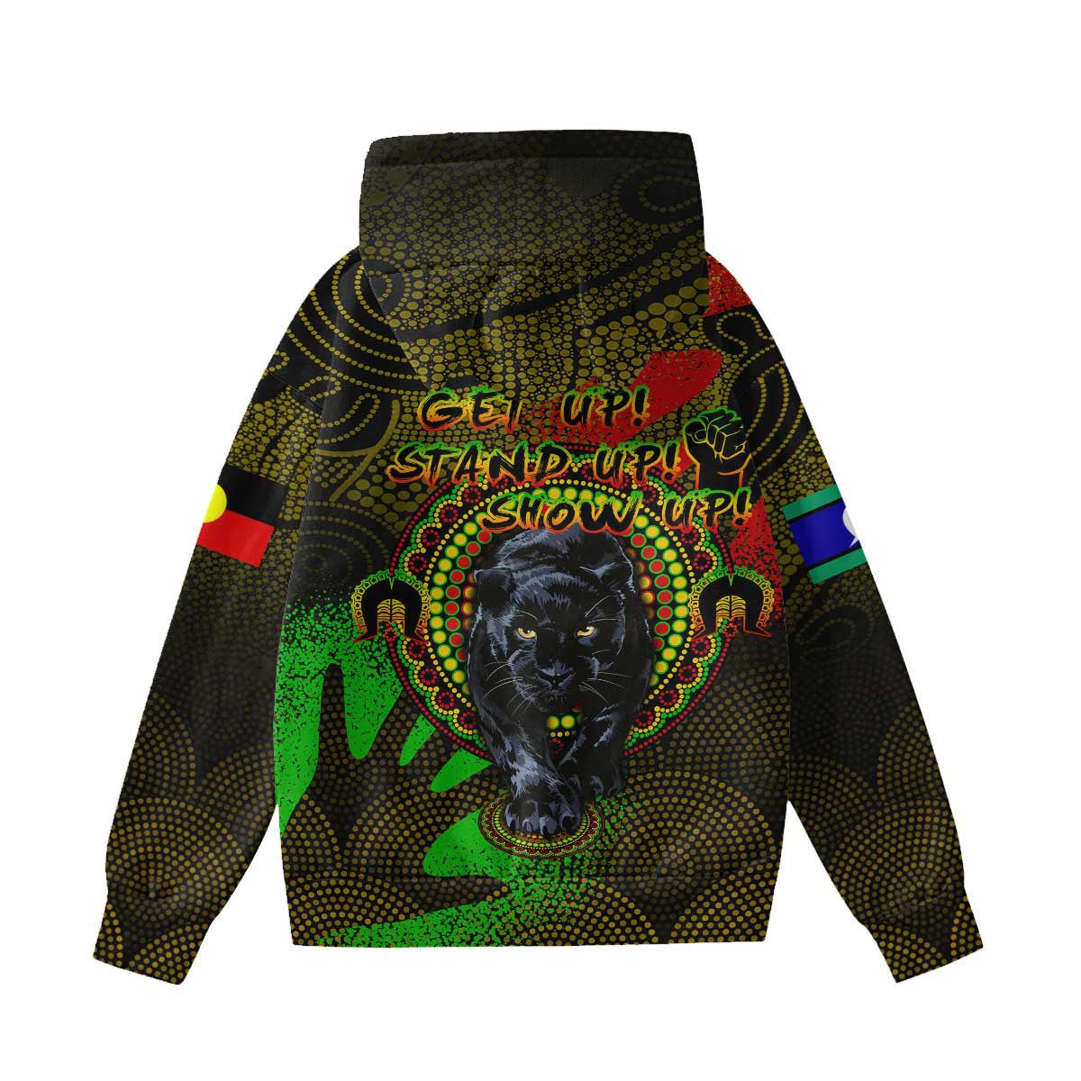 Vibe Hoodie Clothing - Penrith Panthers Naidoc 2022 Hoodie With Decorative Ears - Vibe Hoodie Shop