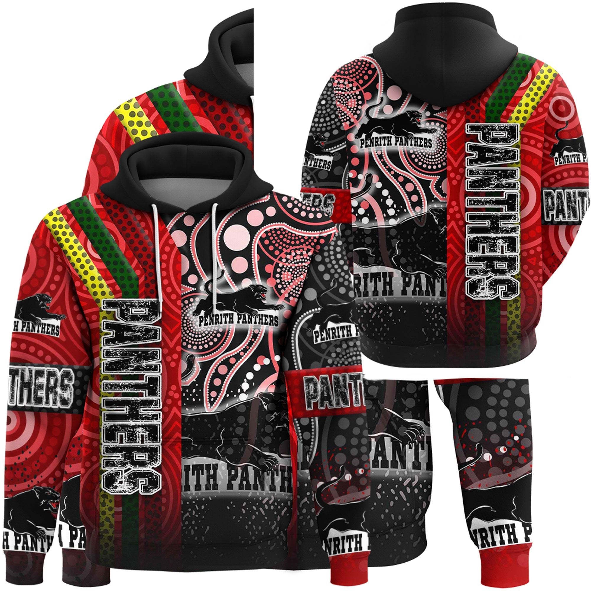 Vibe Hoodie Clothing - Penrith Panthers Sporty Style Zip Hoodie - Vibe Hoodie Shop