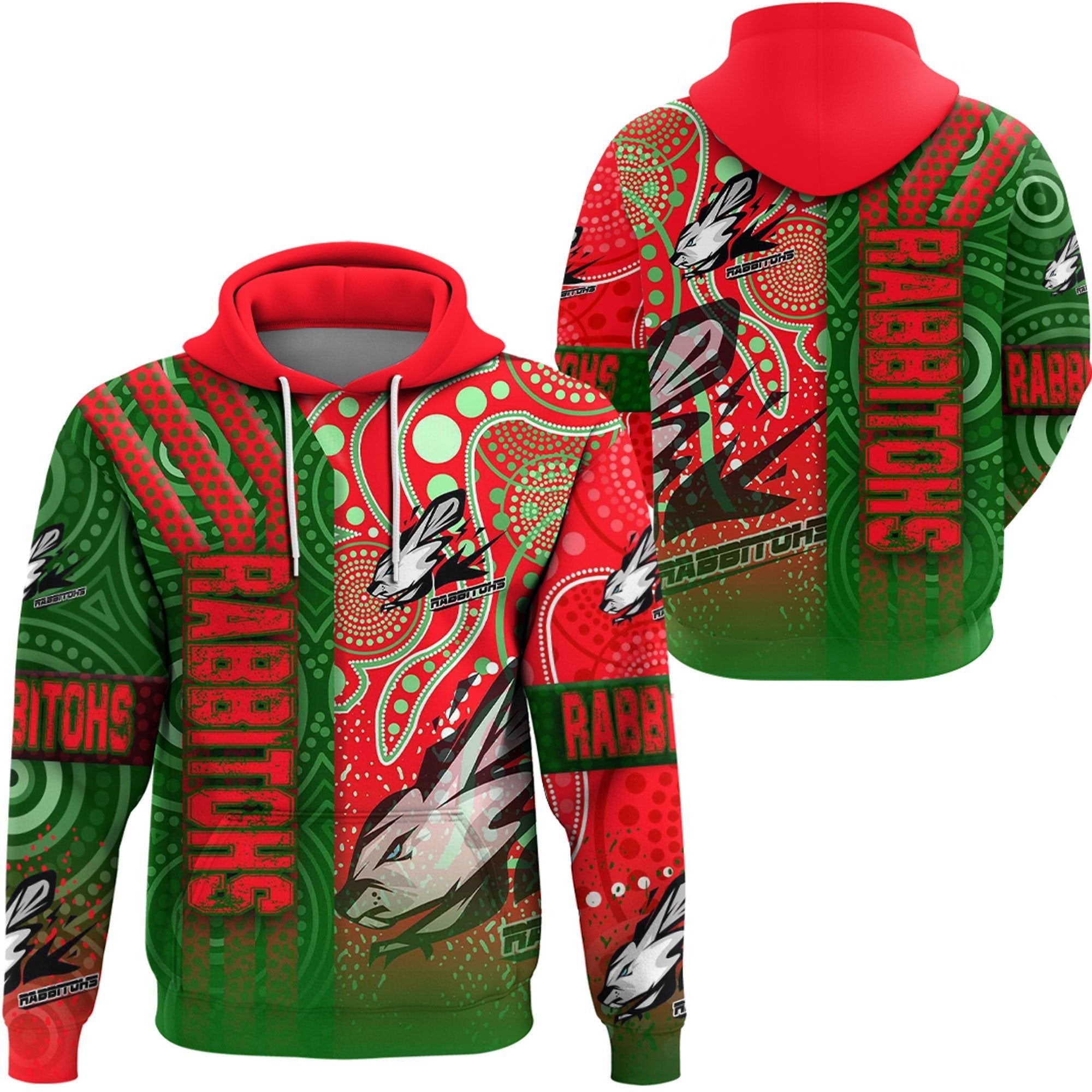 Vibe Hoodie Clothing - South Sydney Rabbitohs Sporty Style Hoodie - Vibe Hoodie Shop